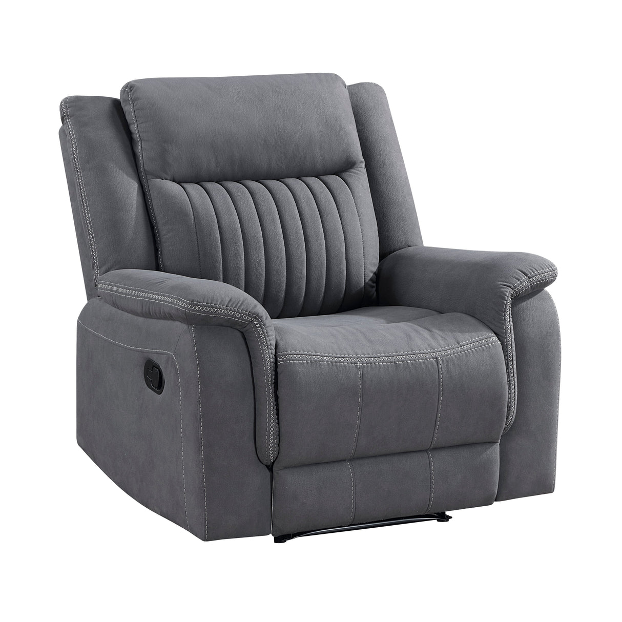 Dean Gray Reclining Chair by Homelegance at Eve Furniture