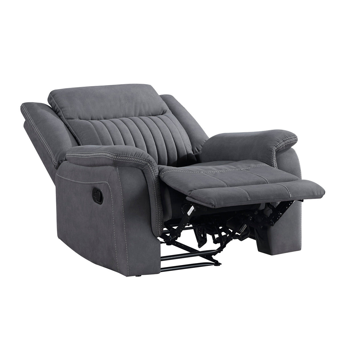 Dean Gray Reclining Chair by Homelegance at Eve Furniture