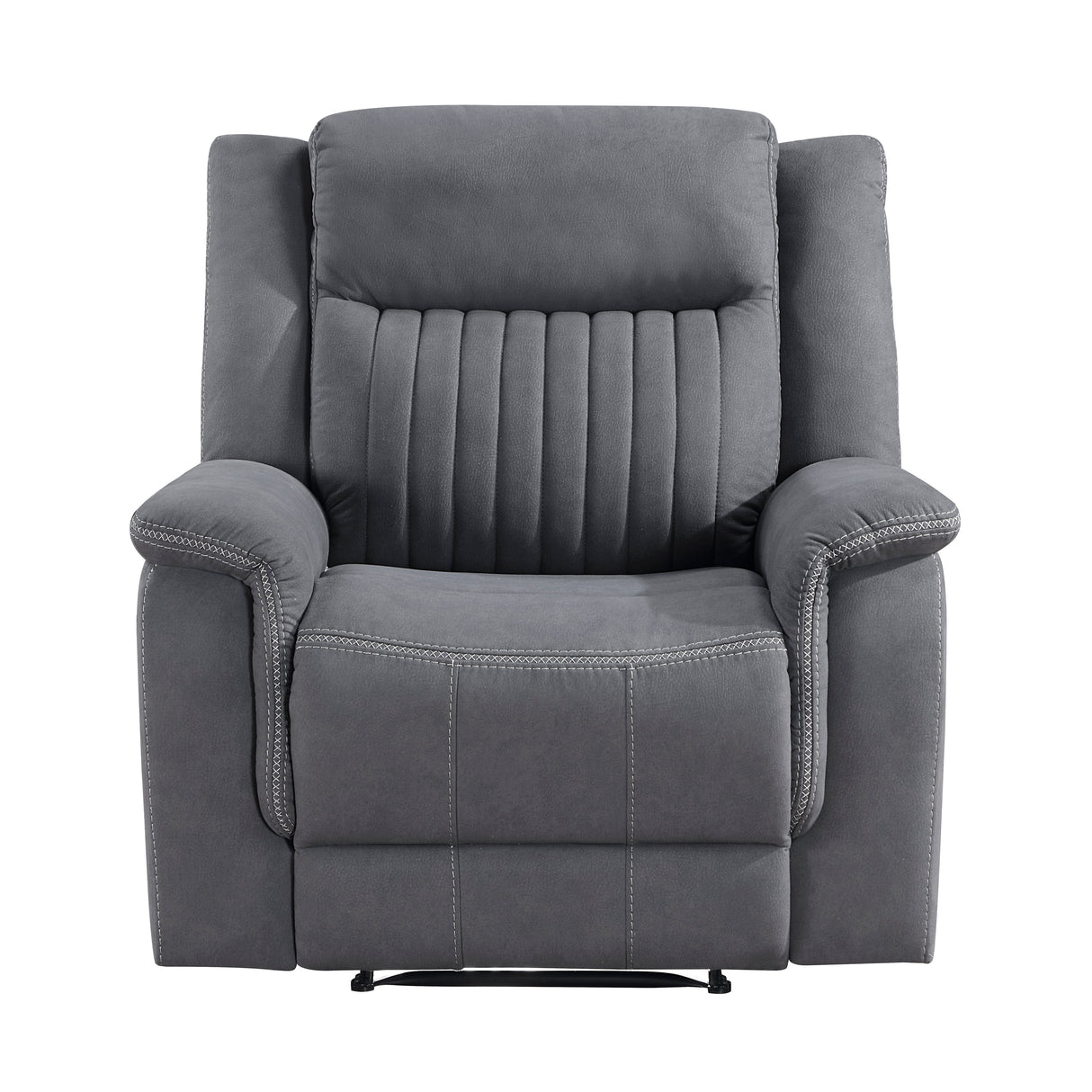 Dean Gray Reclining Chair by Homelegance at Eve Furniture