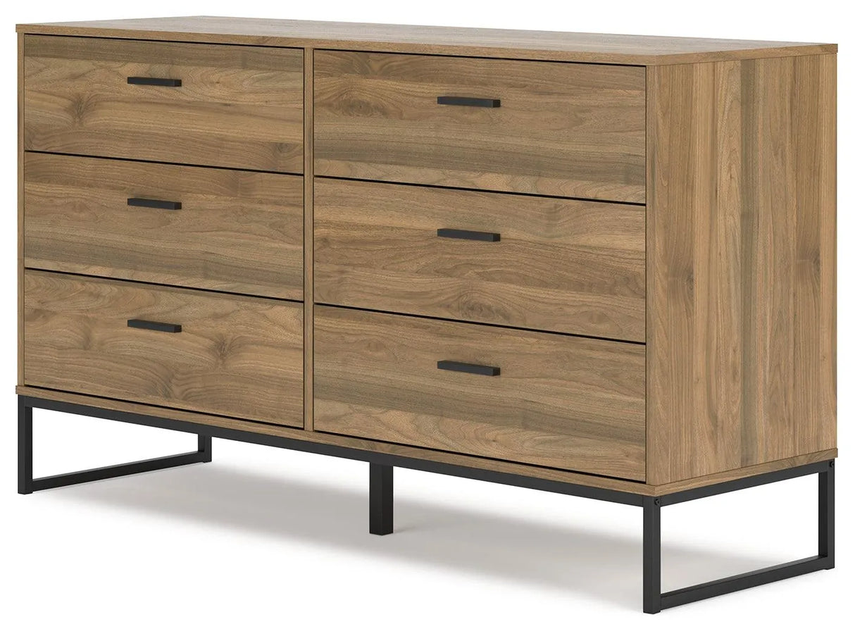 Deanlow Honey Dresser by Ashley at Eve Furniture