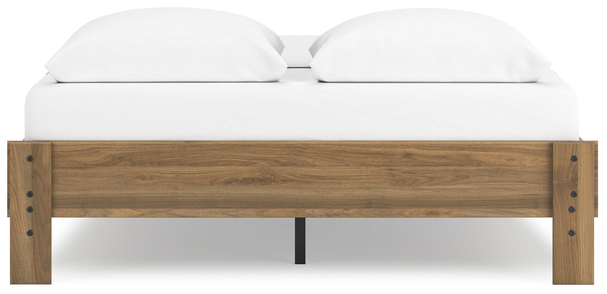Deanlow Honey Queen Platform Base Bed by Ashley at Eve Furniture