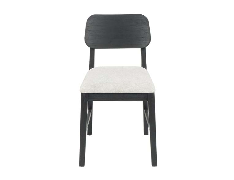 Deaven Black Upholstered Dining Chair Oak (Set of 2) by Classic Home at Eve Furniture