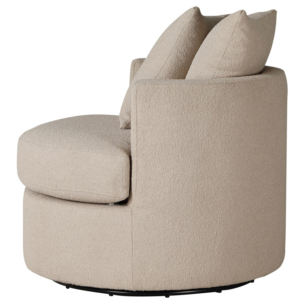 Debbie Camel Upholstered Swivel Accent Chair by Coaster at Eve Furniture