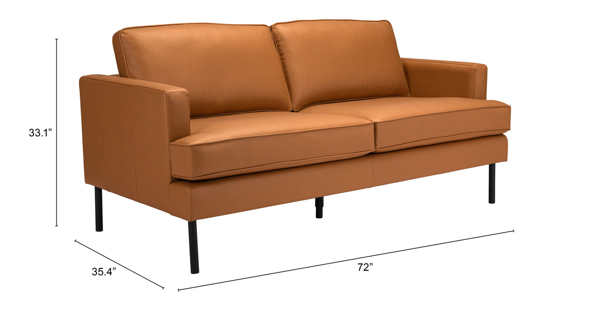 Decade Brown Sofa by Zuomod at Eve Furniture