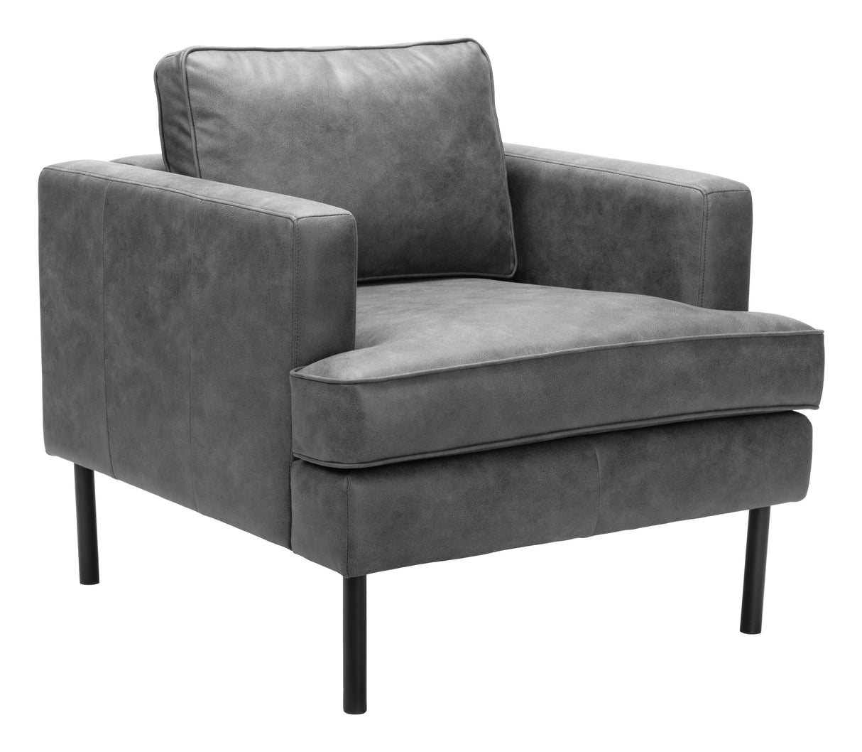 Decade Vintage Gray Armchair by Zuomod at Eve Furniture