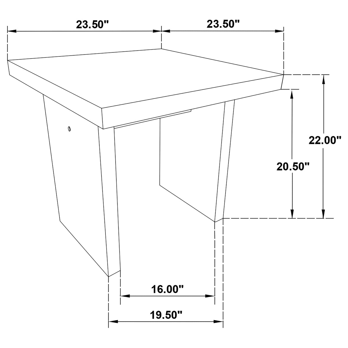 Decker Black 2-Piece Coffee and End Table Set by Coaster at Eve Furniture