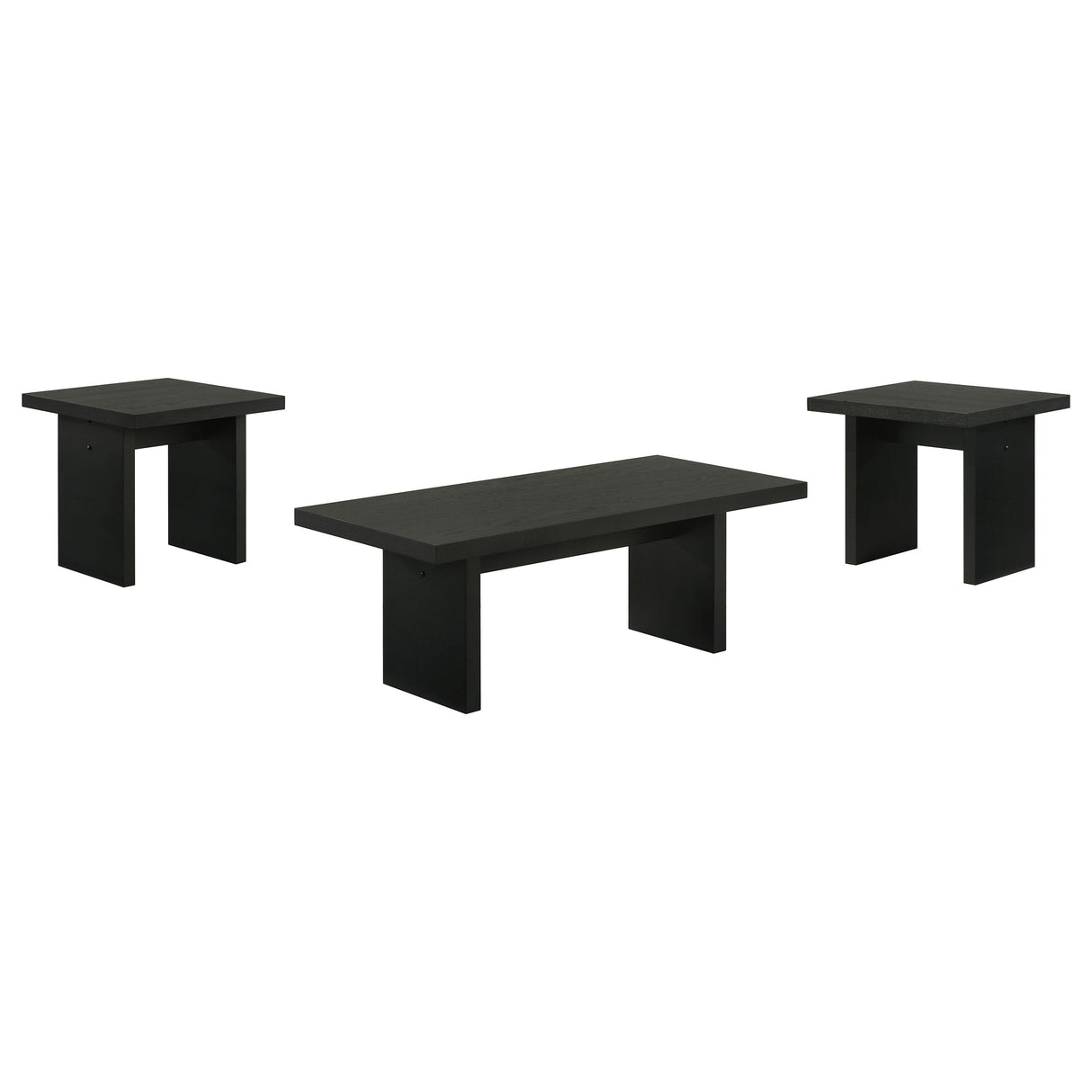 Decker Black 3-Piece Coffee and End Table Set by Coaster at Eve Furniture