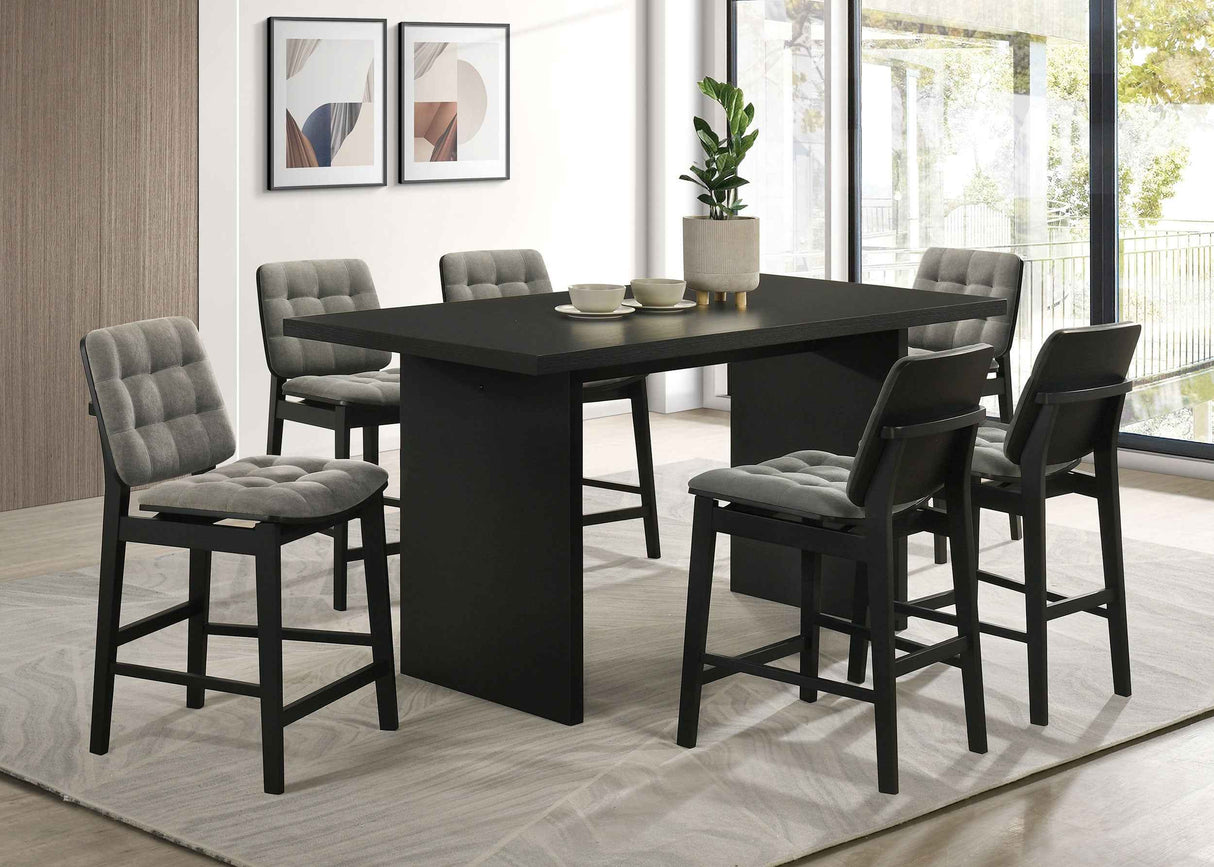 Decker Black 70-inch Rectangular Wood Counter Height Dining Table by Coaster at Eve Furniture