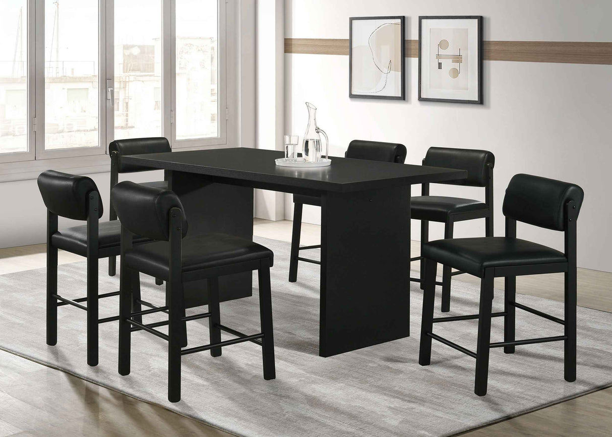 Decker Black 70-inch Rectangular Wood Counter Height Dining Table by Coaster at Eve Furniture
