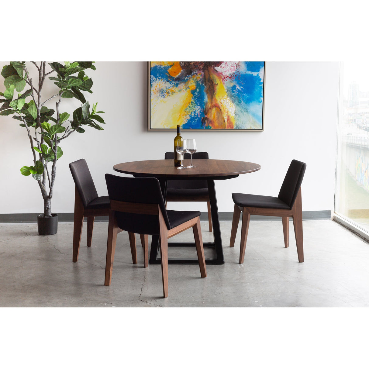 Deco Black Dining Chair (Set of 2) by Moe's Home at Eve Furniture