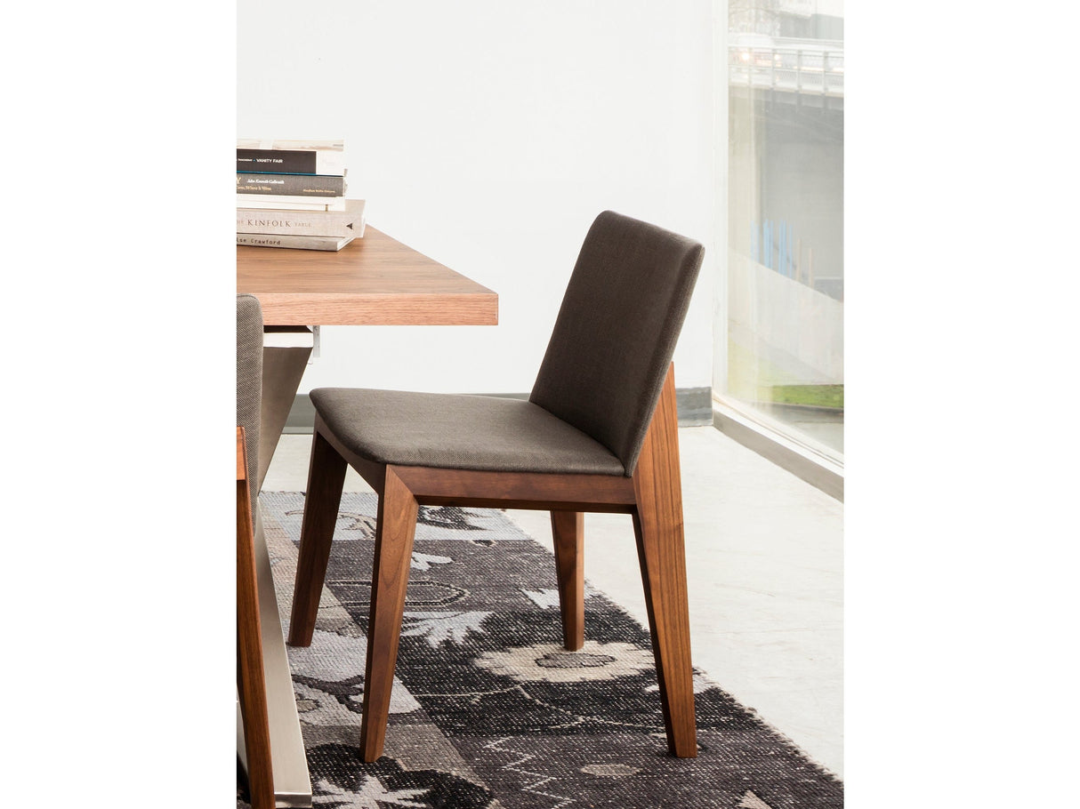 Deco Dark Grey/Natural Walnut Dining Chair (Set of 2) by MOES at Eve Furniture