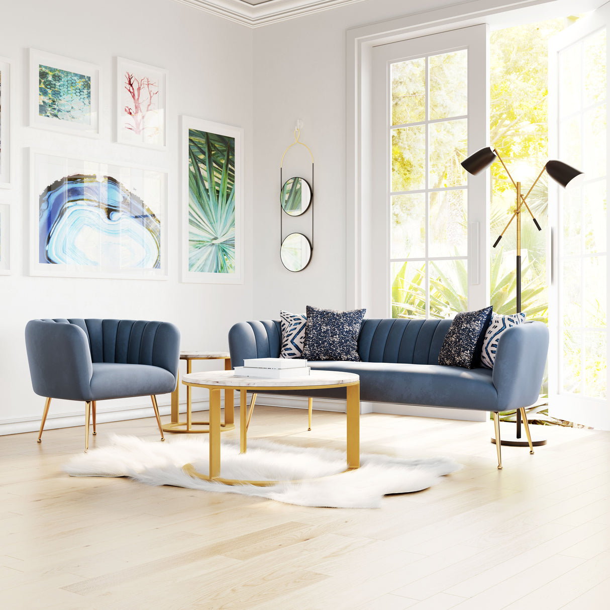 Deco Gray Sofa by Zuomod at Eve Furniture
