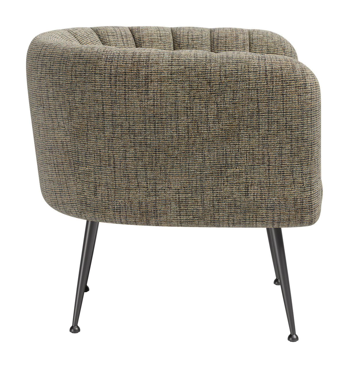Deco Green Tweed Accent Chair by Zuomod at Eve Furniture