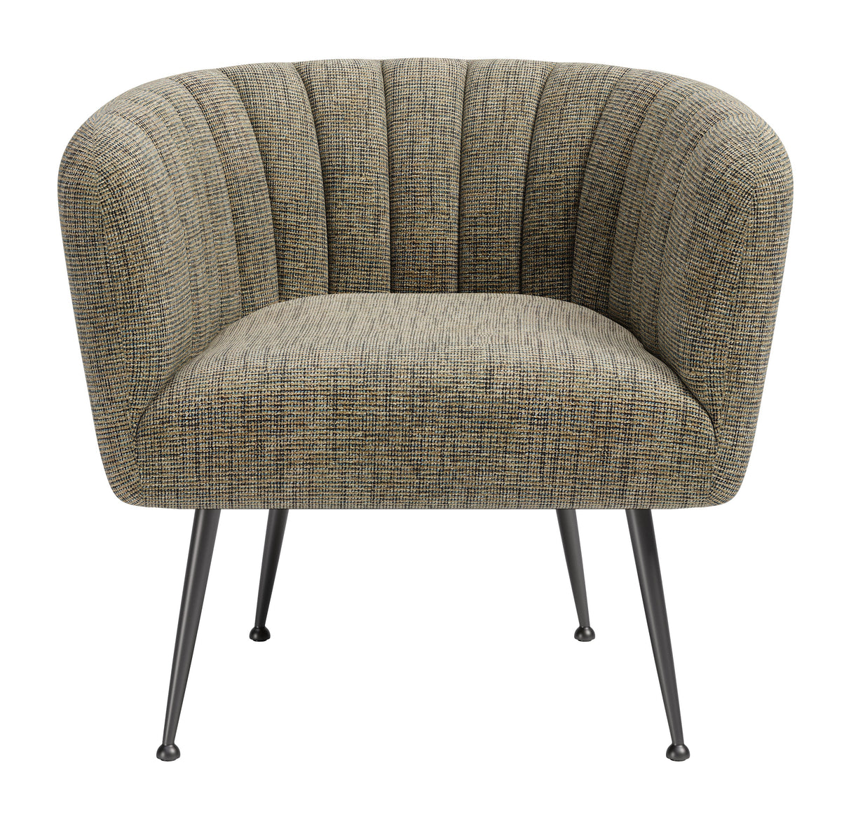 Deco Green Tweed Accent Chair by Zuomod at Eve Furniture