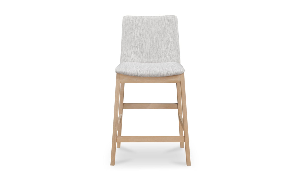 Deco Oak Counter Stool Light Grey by Moe's Home at Eve Furniture