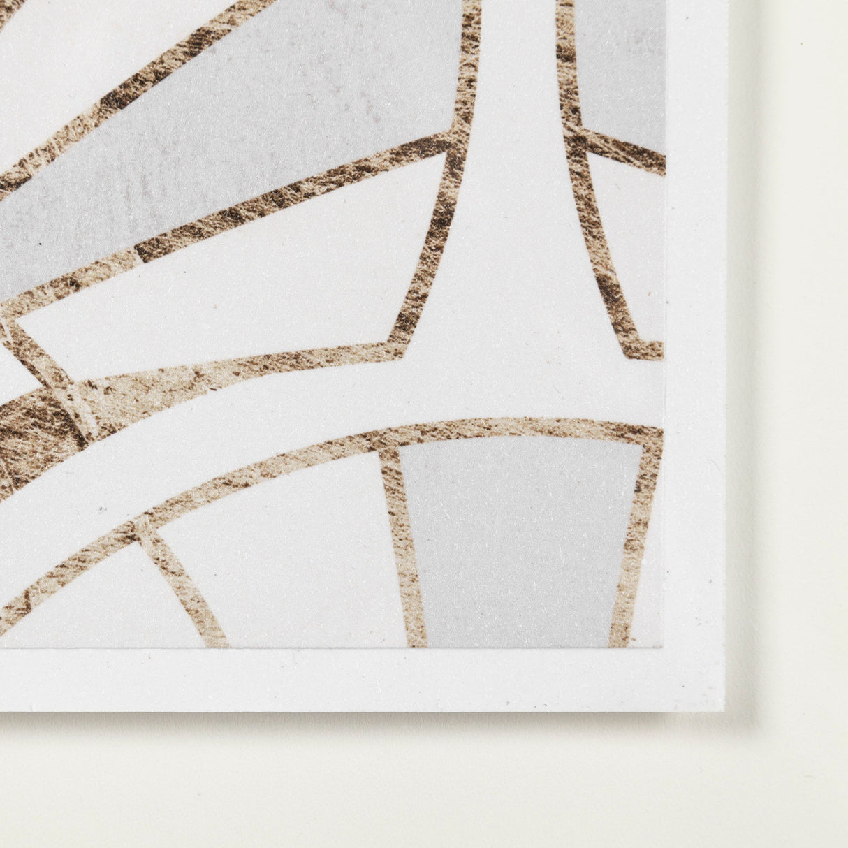 Deco Patterning I by Victoria Barnes a Hand Embellished Textured Framed Art Print Matted under Glass by Mercana at Eve Furniture