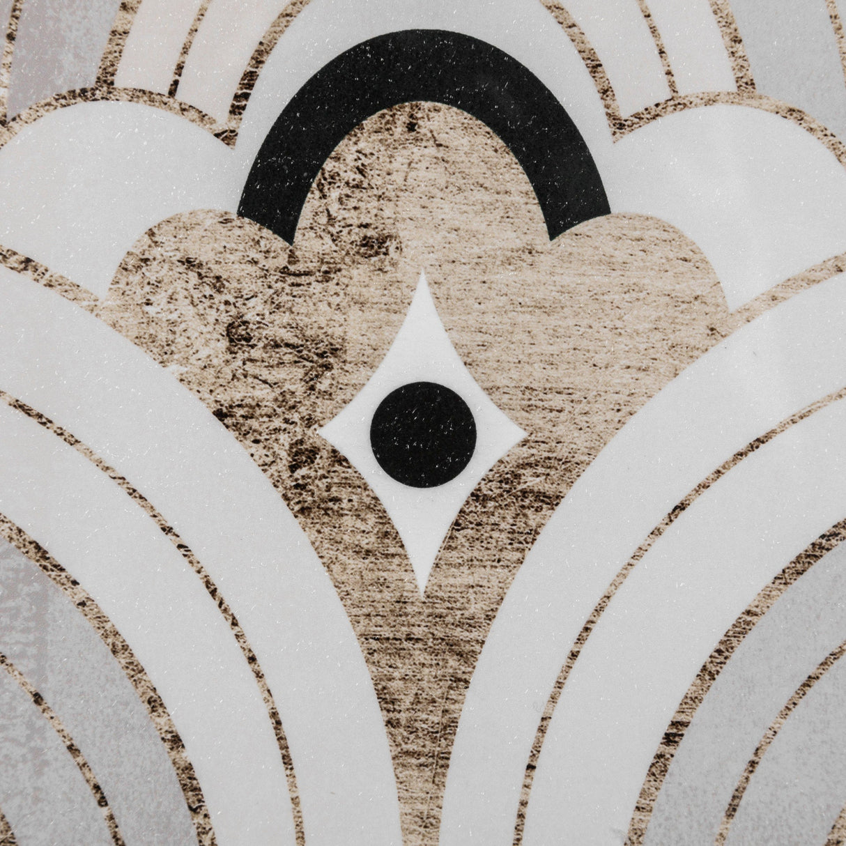 Deco Patterning IV by Victoria Barnes Hand Embellished Textured Framed Art Print Matted under Glass by Mercana at Eve Furniture