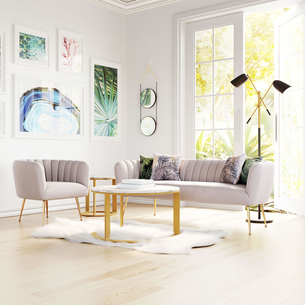 Deco Sofa Beige by Zuomod at Eve Furniture