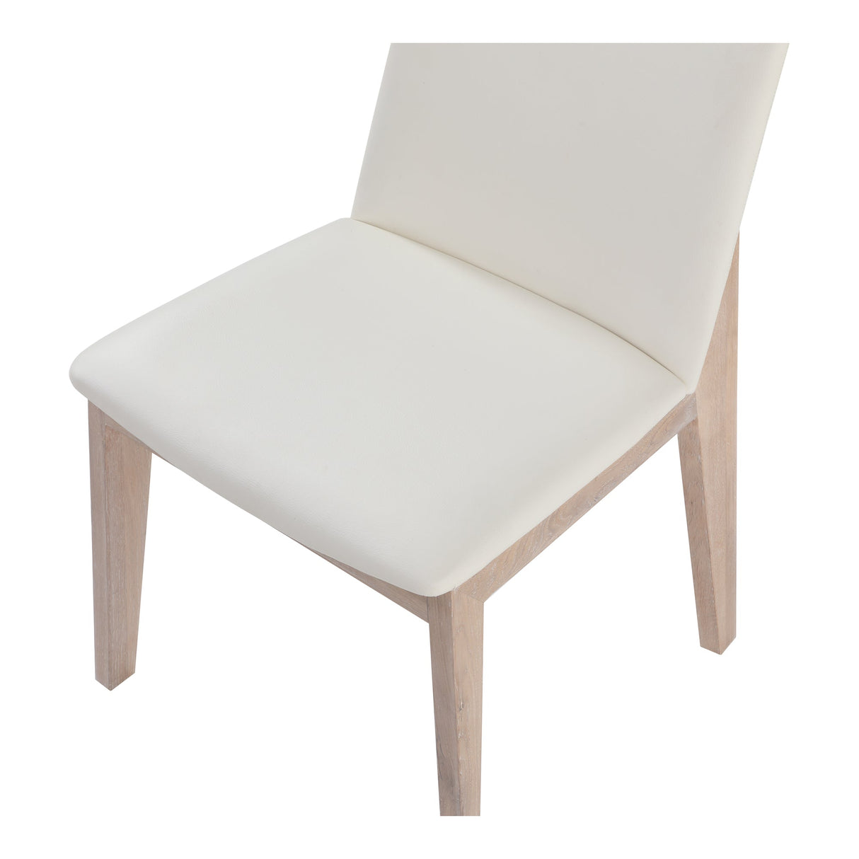 Deco White Dining Chair Cream (Set of 2) by Moe's Home at Eve Furniture