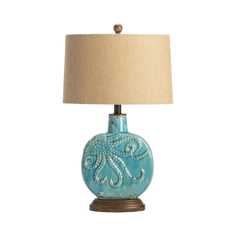 Deep Ocean Blue Table Lamp (Set of 2) by Crestview at Eve Furniture