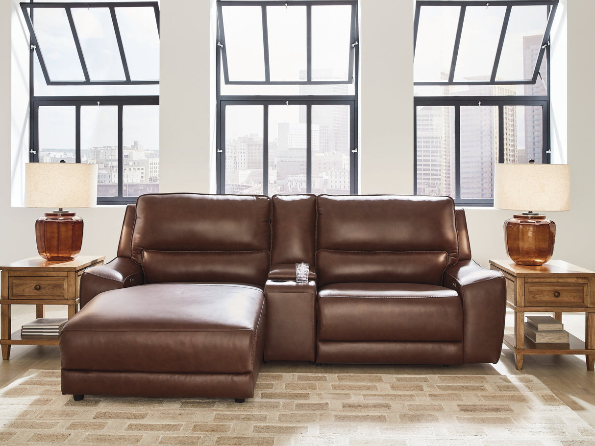 Deepwakes Canyon 3-Piece Power Reclining Sectional with Chaise by Ashley at Eve Furniture