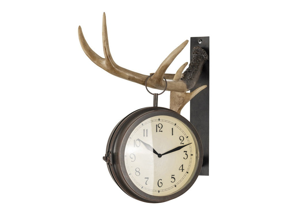 Deer Park Brown/Bronze Clock by Crestview at Eve Furniture