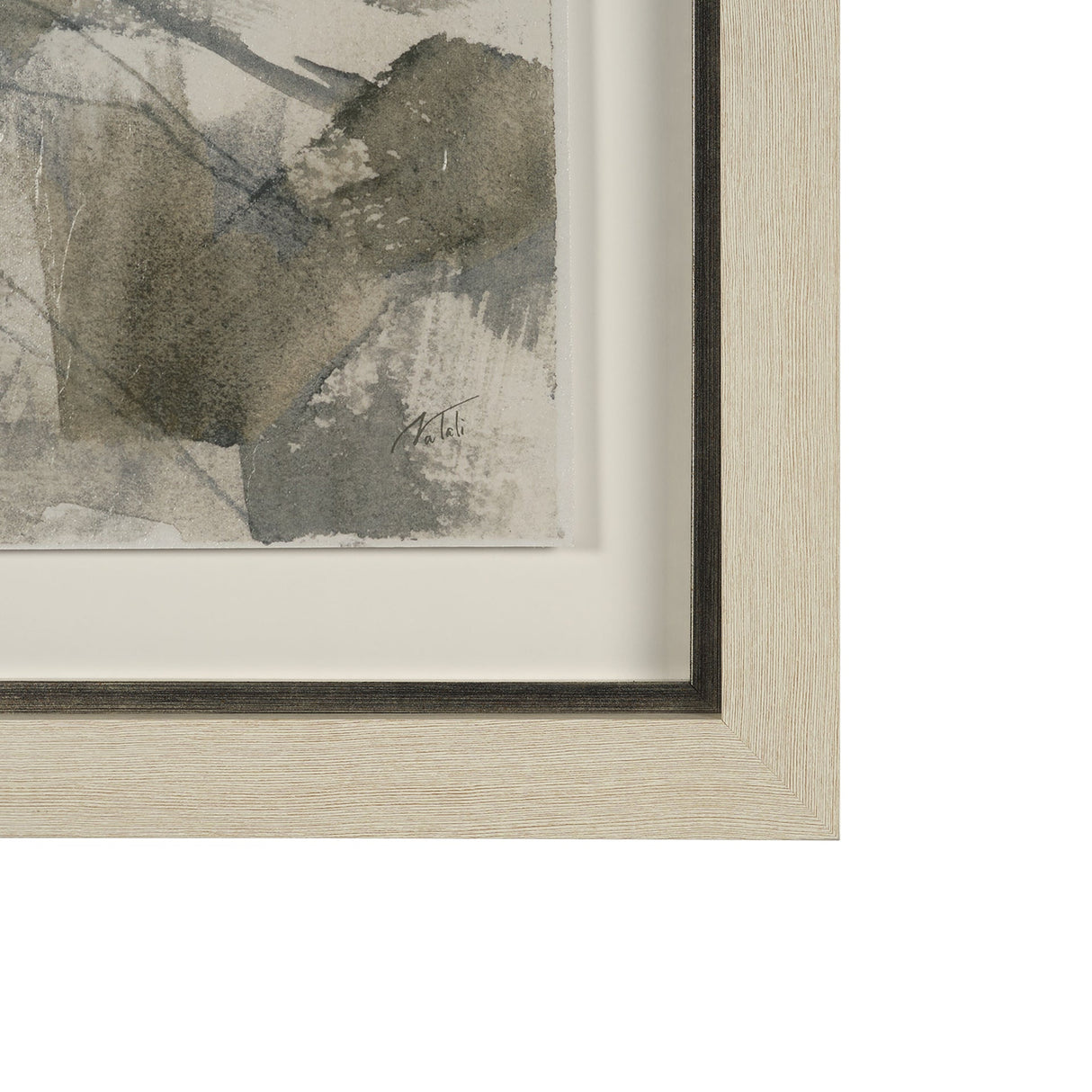 Deer Trail II by Mercana Studio Hand Embelished Textured Framed Artwork Matted under Glass by Mercana at Eve Furniture