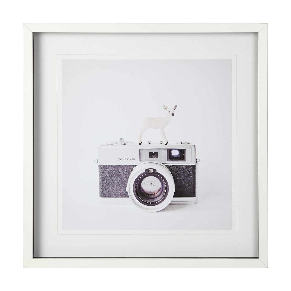 Deer & Vintage Camera by Susannah Tucker Photography a Framed Photo Art Print Matted under Glass by Mercana at Eve Furniture