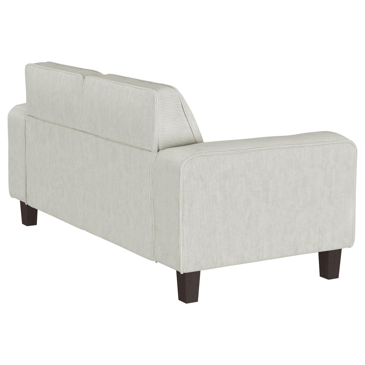 Deerhurst Beige Upholstered Tufted Track Arm Loveseat by Coaster at Eve Furniture