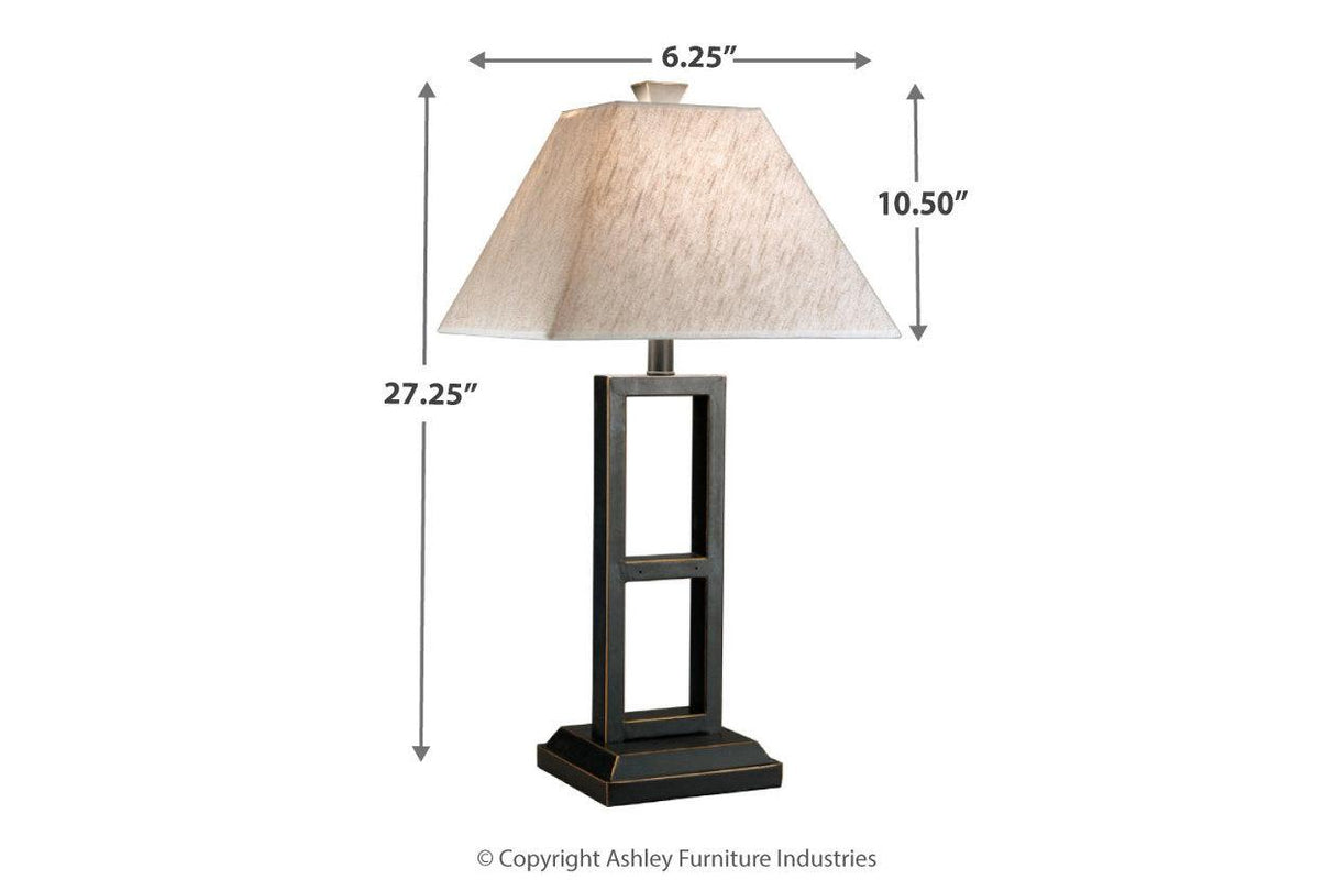 Deidra Black Table Lamp by Ashley at Eve Furniture