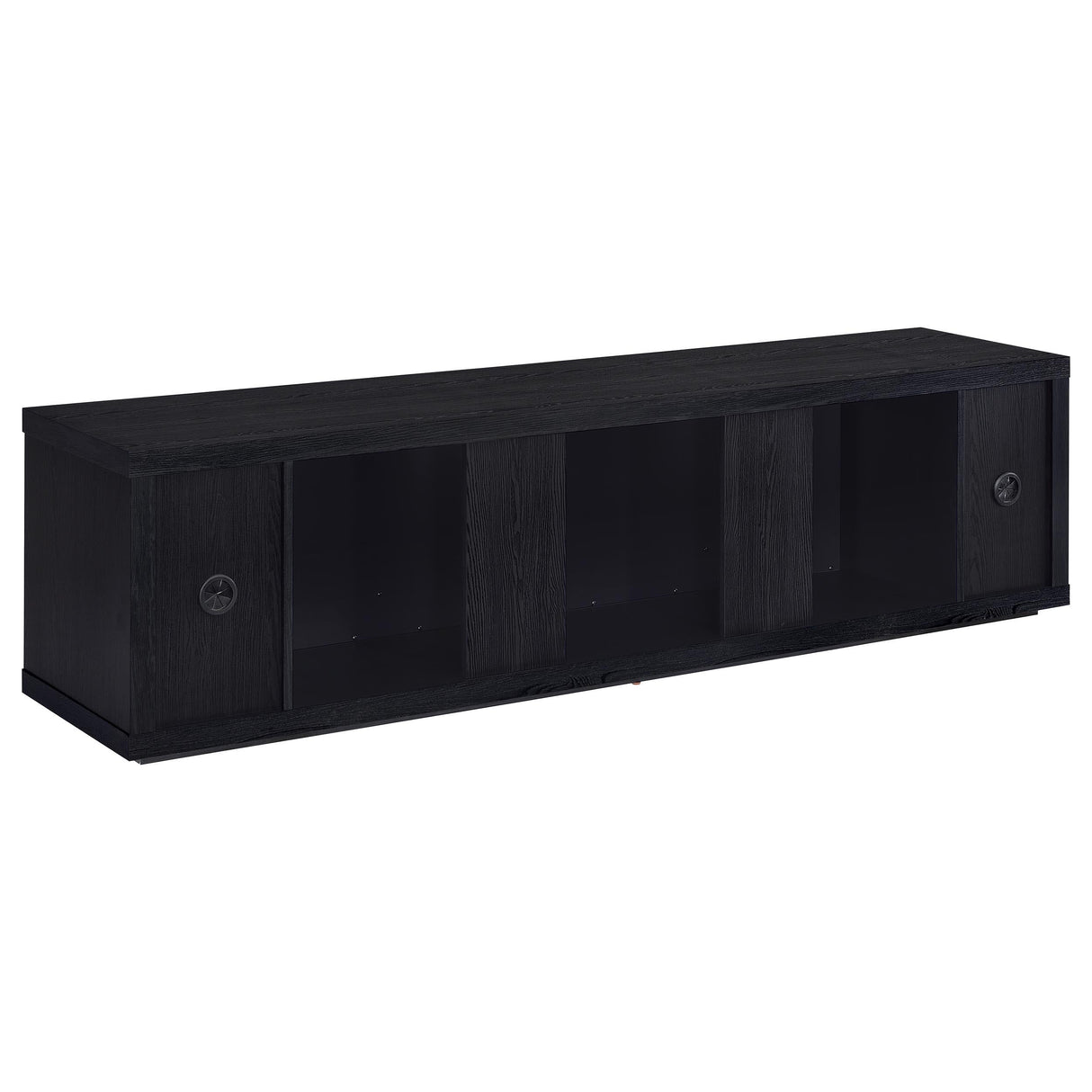 Deiter Black 79-inch TV Stand Fireplace Media Console by Coaster at Eve Furniture