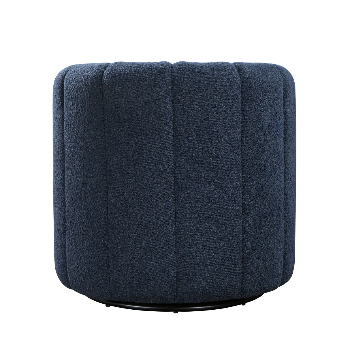 Delaney Blue Boucle Swivel Chair with Ottoman by Homelegance at Eve Furniture