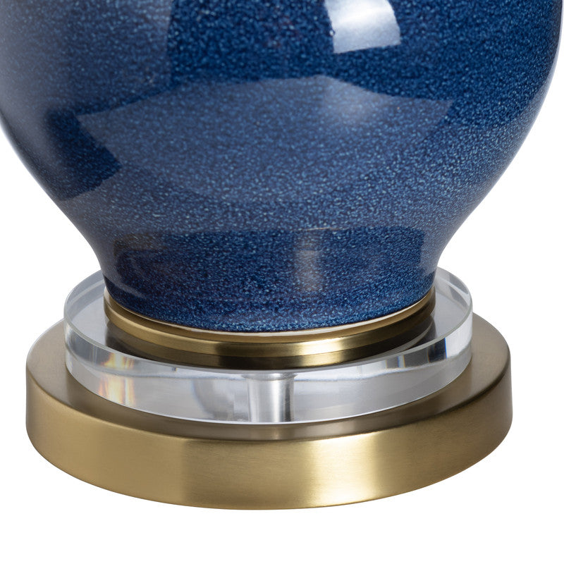 Delaney Blue/Gold Table Lamp (Set of 2) by Crestview at Eve Furniture