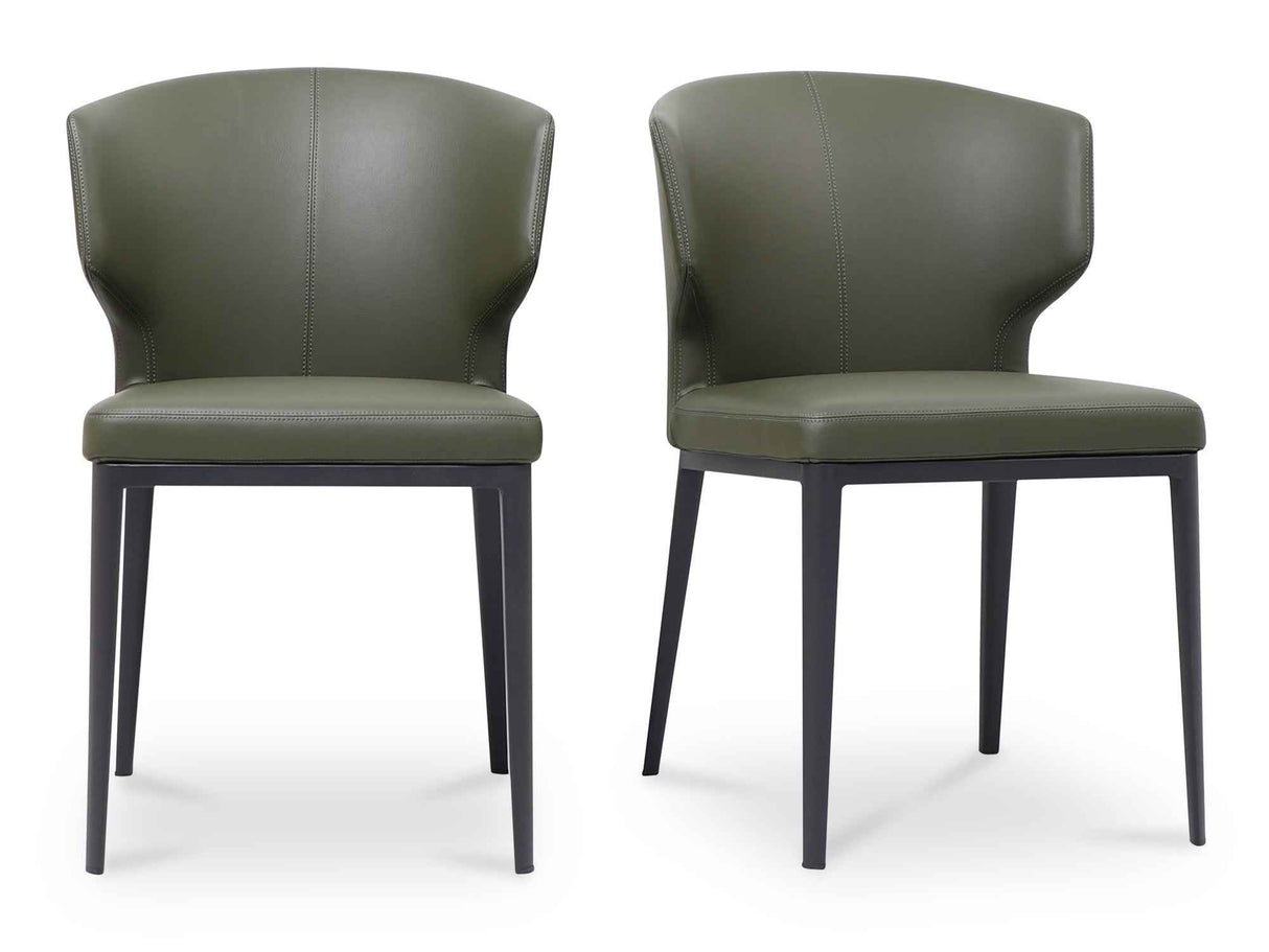 Delaney Dark Green Dining Chair (Set of 2)