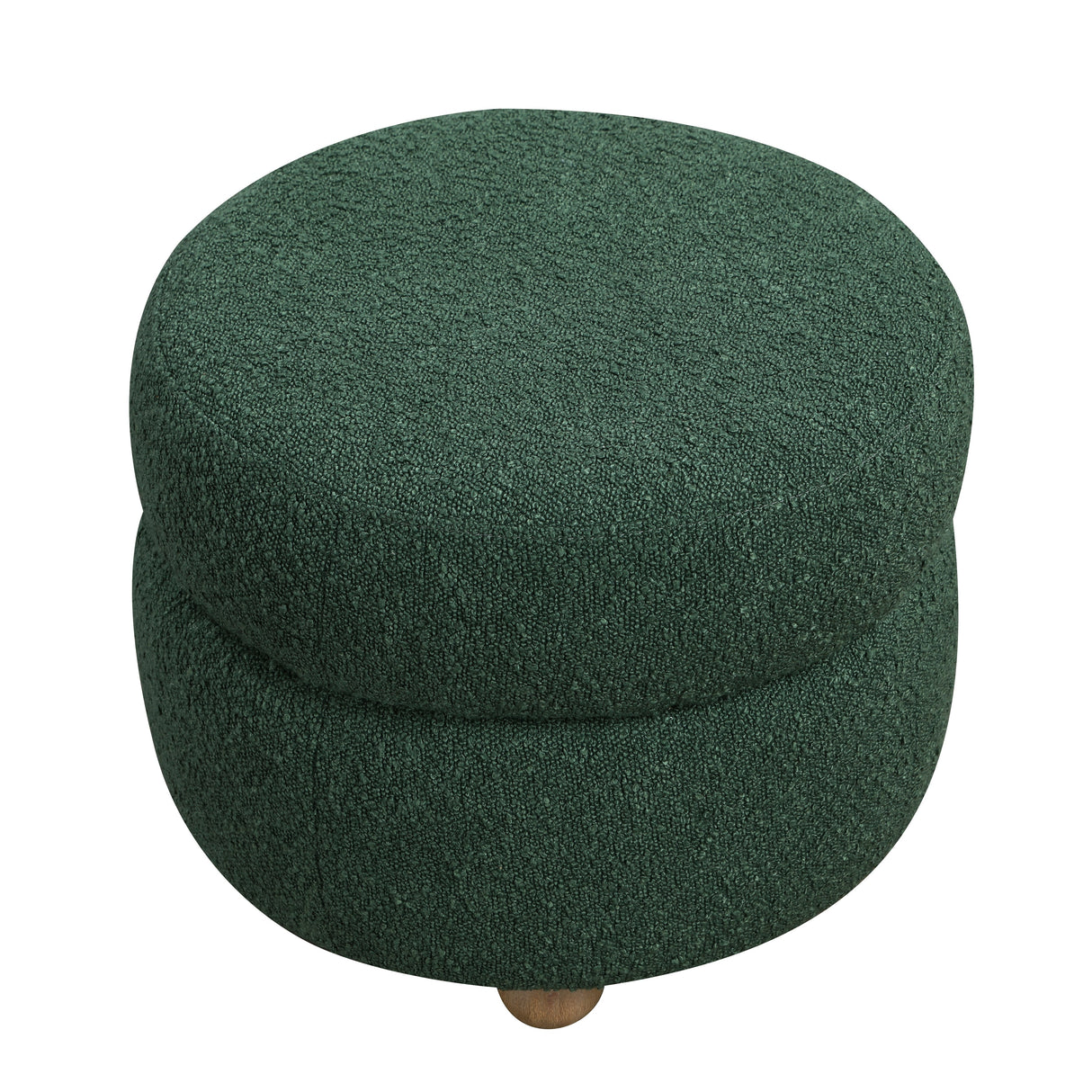 Delaney Green Boucle Swivel Chair with Ottoman by Homelegance at Eve Furniture