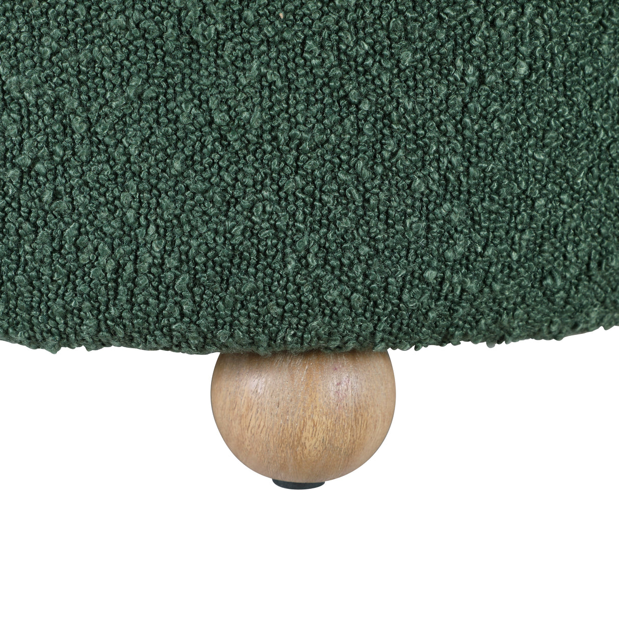 Delaney Green Boucle Swivel Chair with Ottoman by Homelegance at Eve Furniture