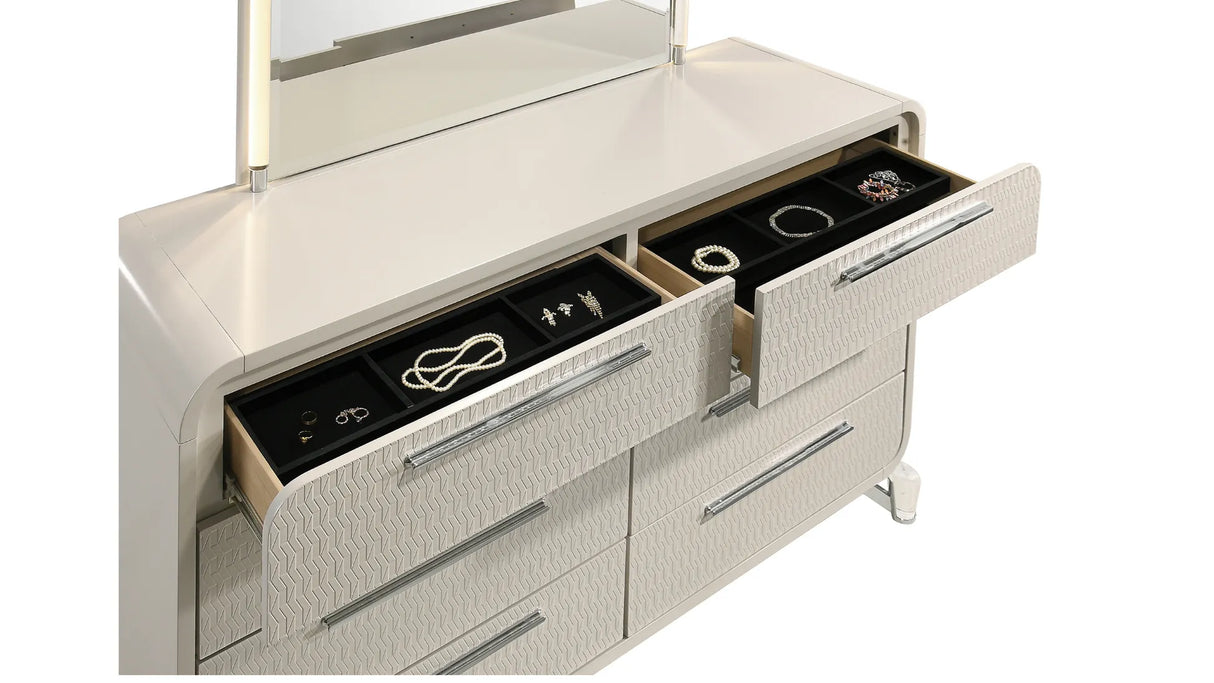 Delilah Beige Bedroom Set by New Era Innovations at Eve Furniture