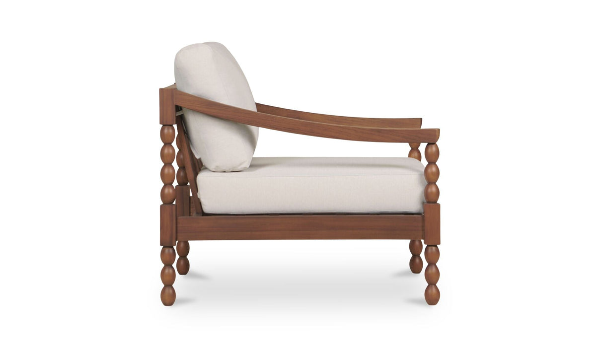 Delilah Outdoor Accent Chair Brown by Moe's Home at Eve Furniture