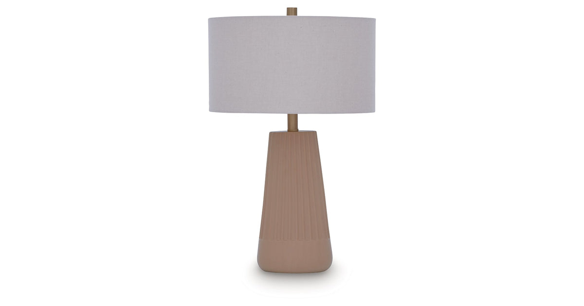 Dellner Mocha Table Lamp by Ashley at Eve Furniture
