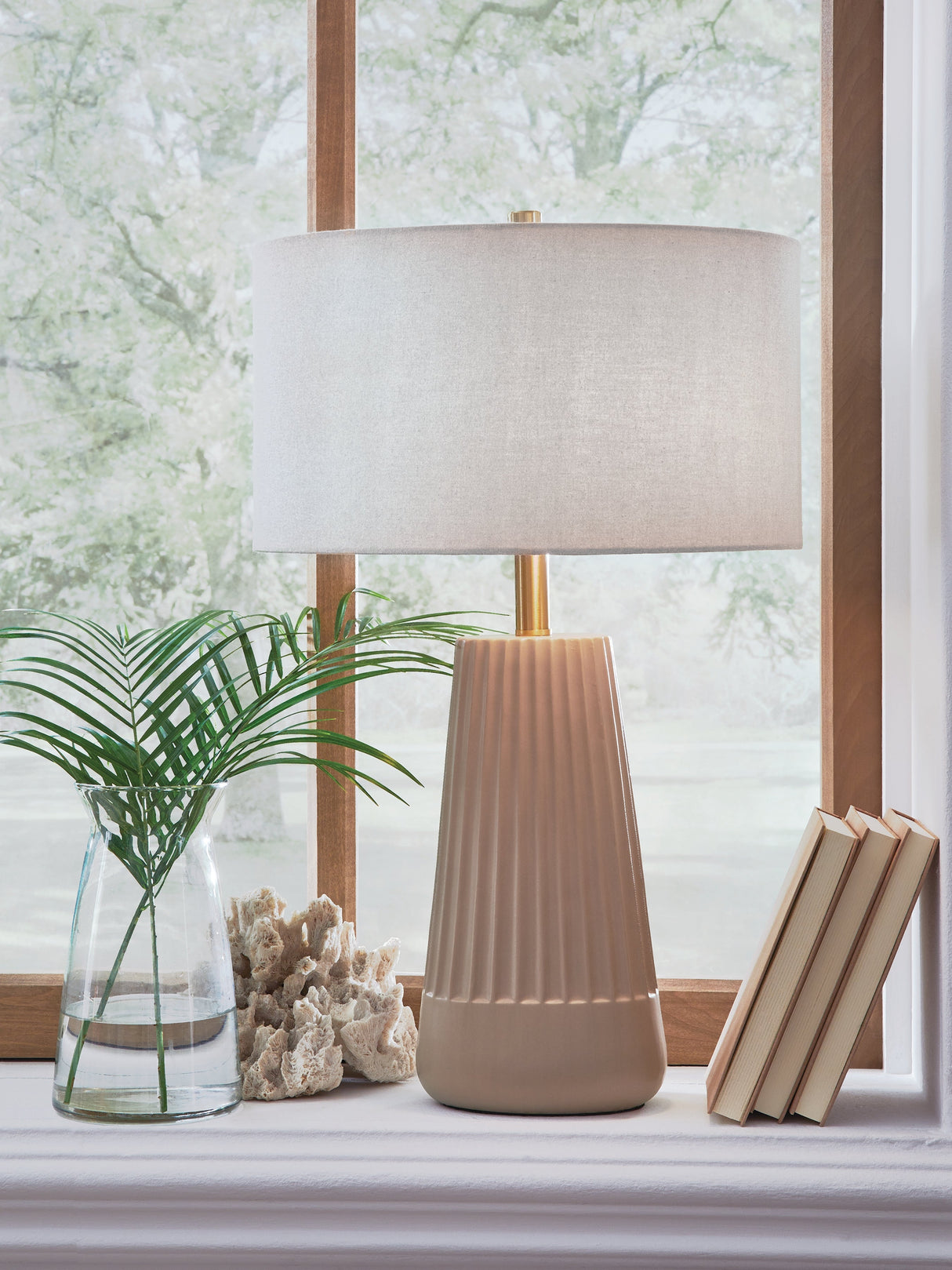 Dellner Mocha Table Lamp by Ashley at Eve Furniture