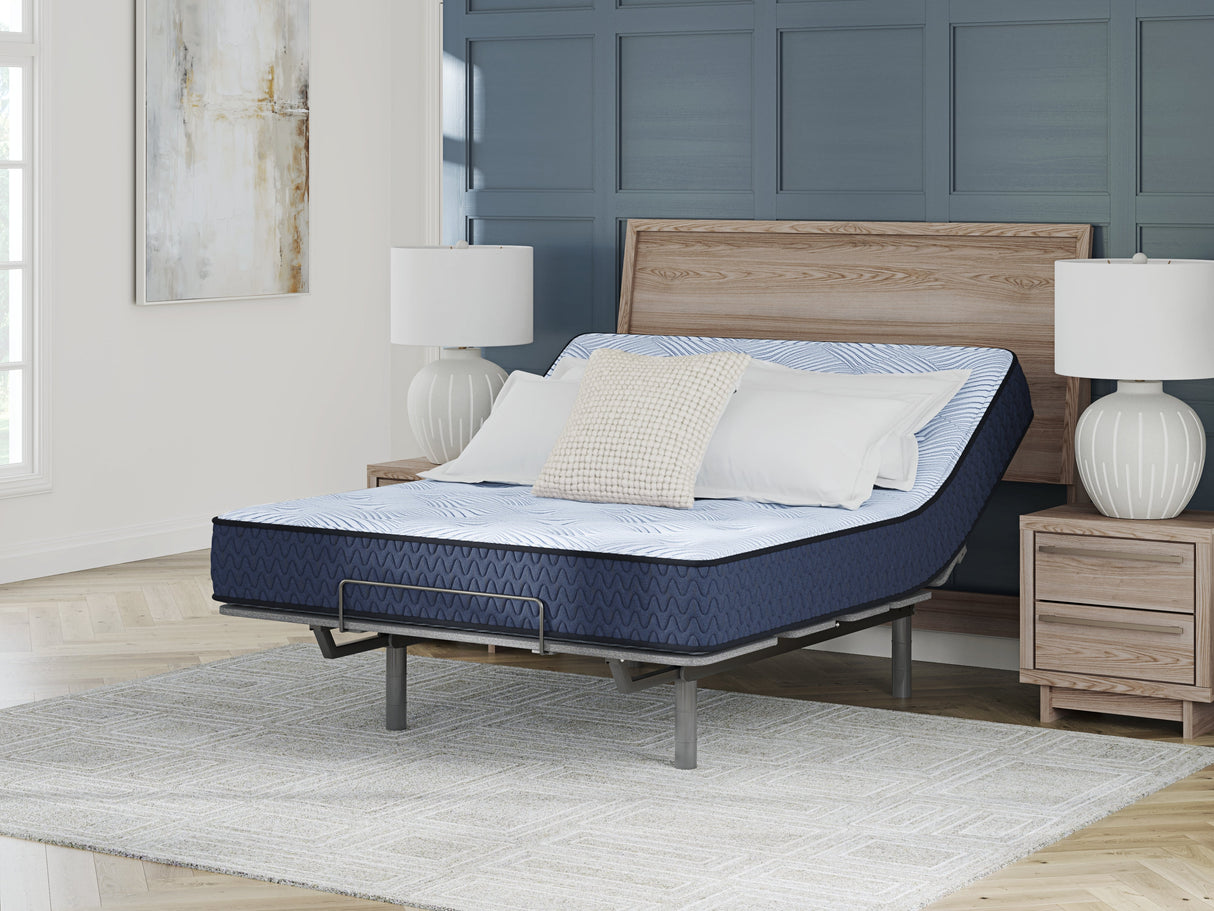 Dellyn 10 Hybrid Light Blue Queen Mattress by ASHLEY FURNITURE at Eve Furniture