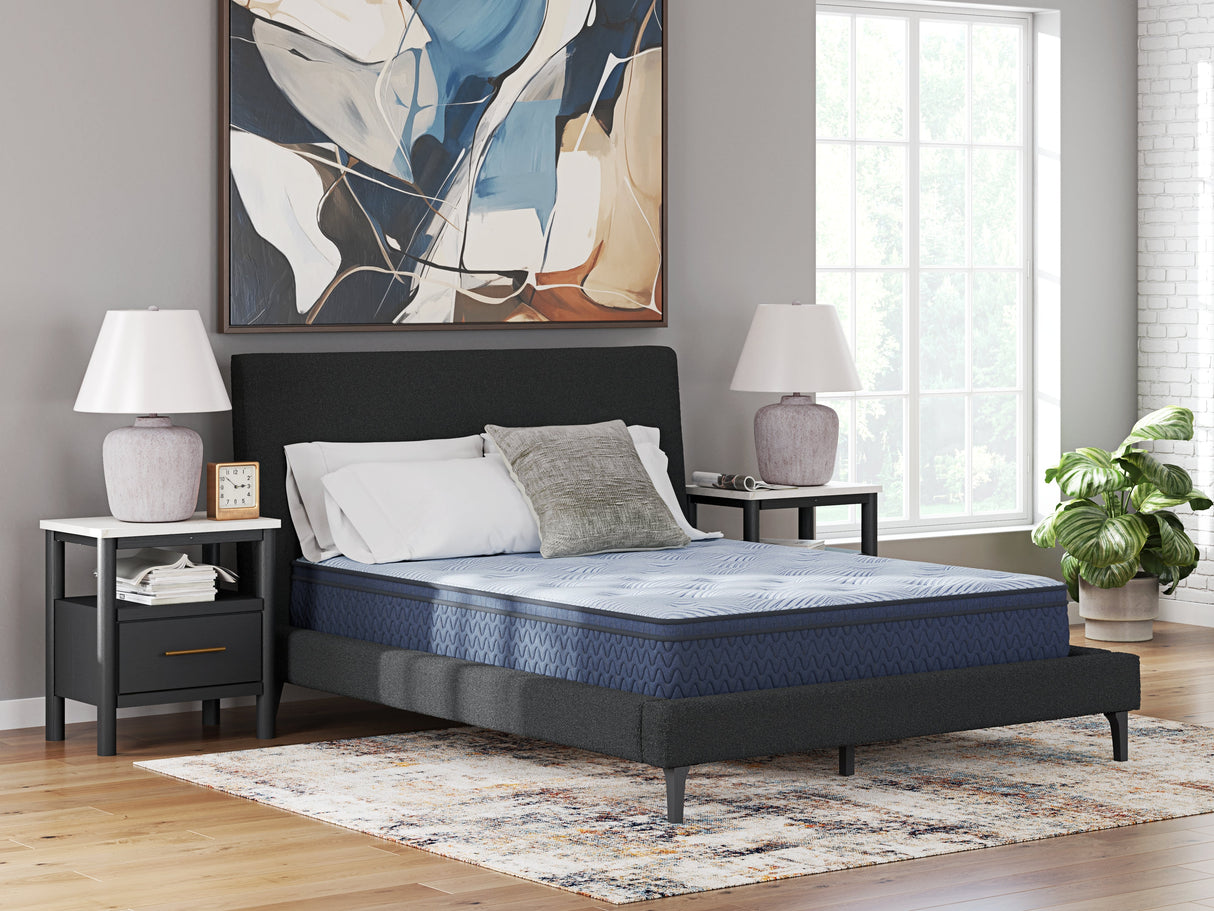 Dellyn 12 Hybrid Light Blue King Mattress by Ashley at Eve Furniture