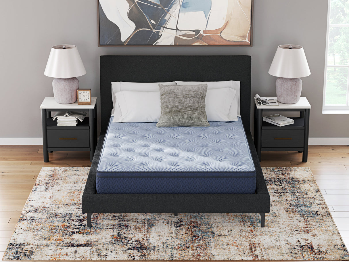 Dellyn 12 Hybrid Light Blue Twin Mattress by ASHLEY FURNITURE at Eve Furniture