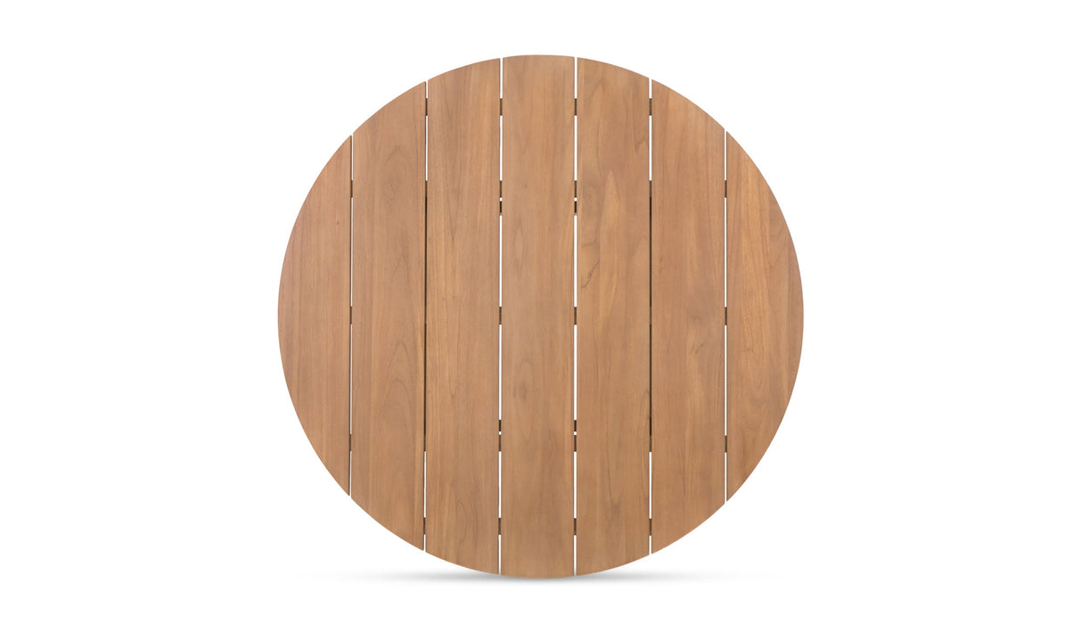Delta Round Outdoor Dining Table Natural by Moe's Home at Eve Furniture