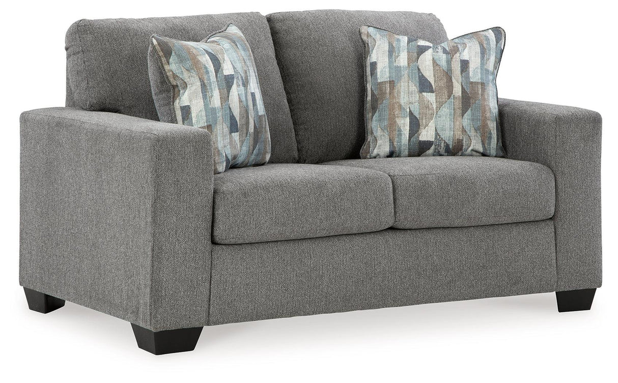 Deltona Graphite Loveseat by Ashley at Eve Furniture