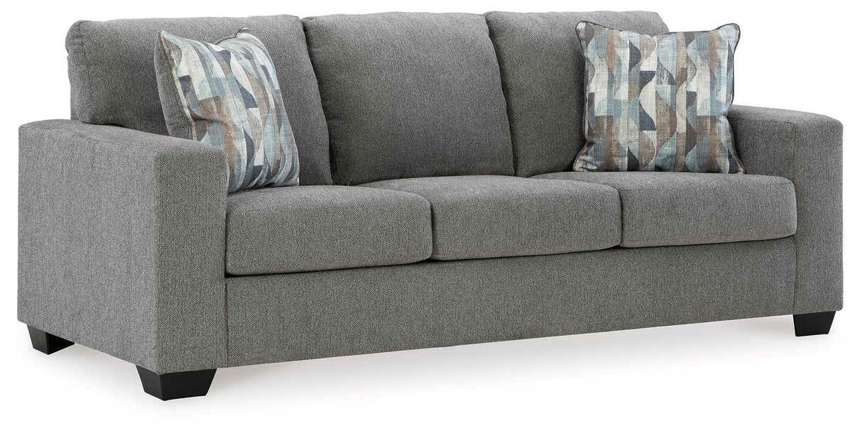 Deltona Graphite Queen Sofa Sleeper by Ashley at Eve Furniture