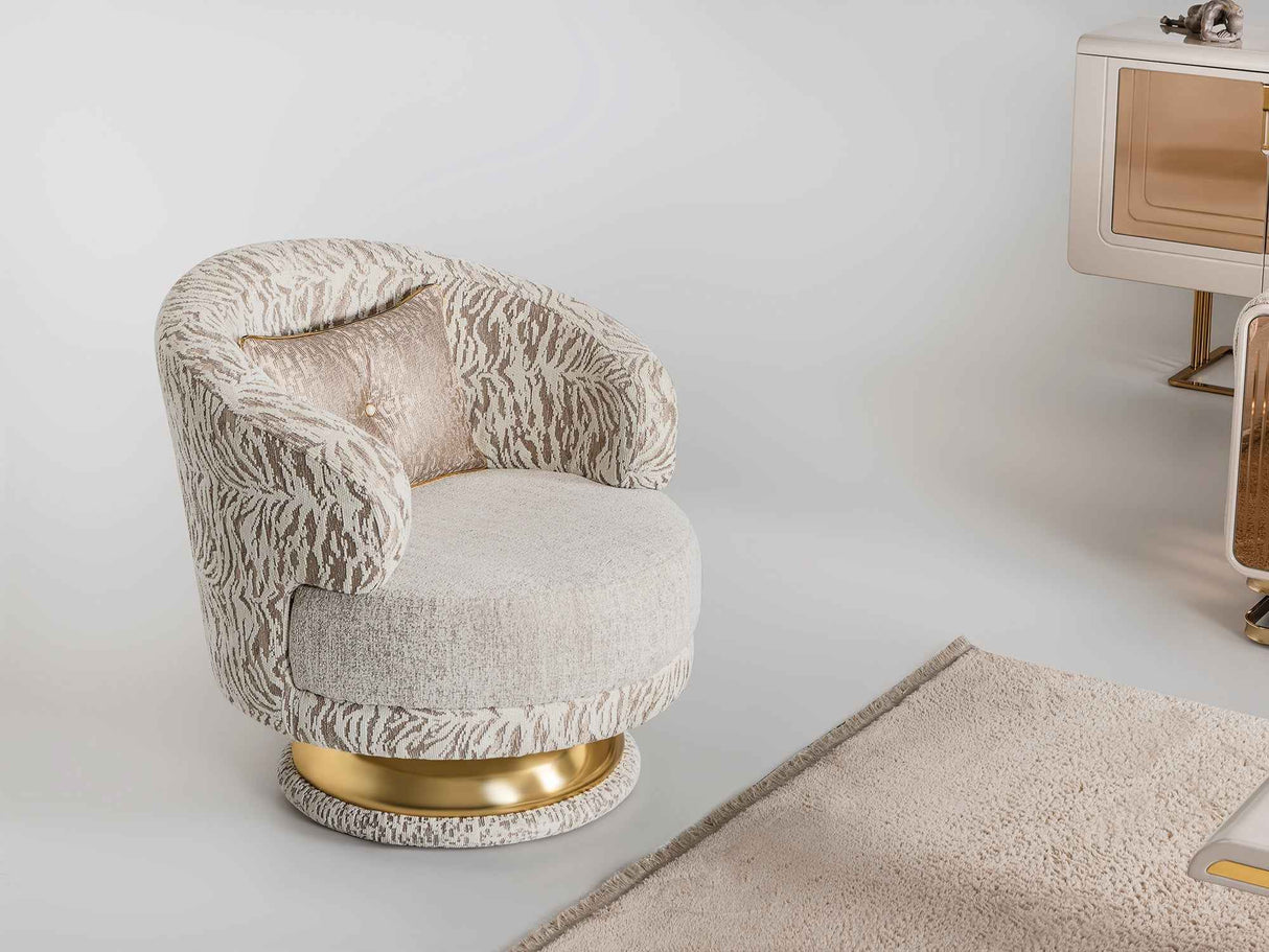 Delux Cream Chair by Furnia at Eve Furniture