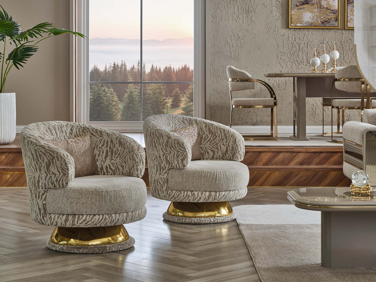Delux Cream Chair by Furnia at Eve Furniture