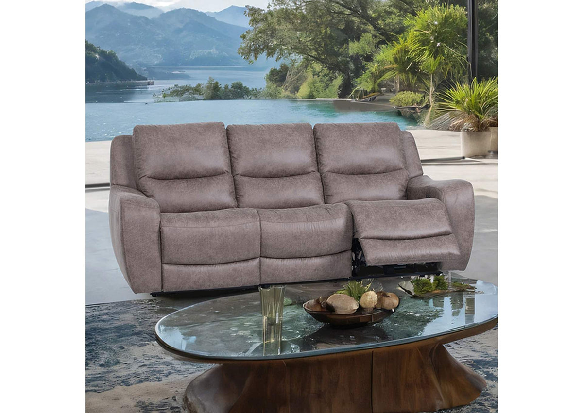 Demetrius Brown Power Reclining Sofa by Furniture of America at Eve Furniture