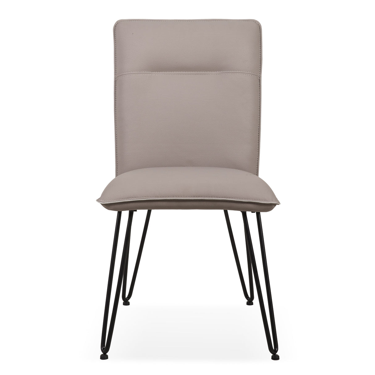 Demi Hairpin Leg Modern Dining Chair in Taupe (Set of 2) by Modus Furniture at Eve Furniture